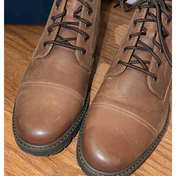 Quiet Luxury Cole Haan Grand+ Lug Chukka Boots Brown Leather NIB Men\'s 8.5‎
